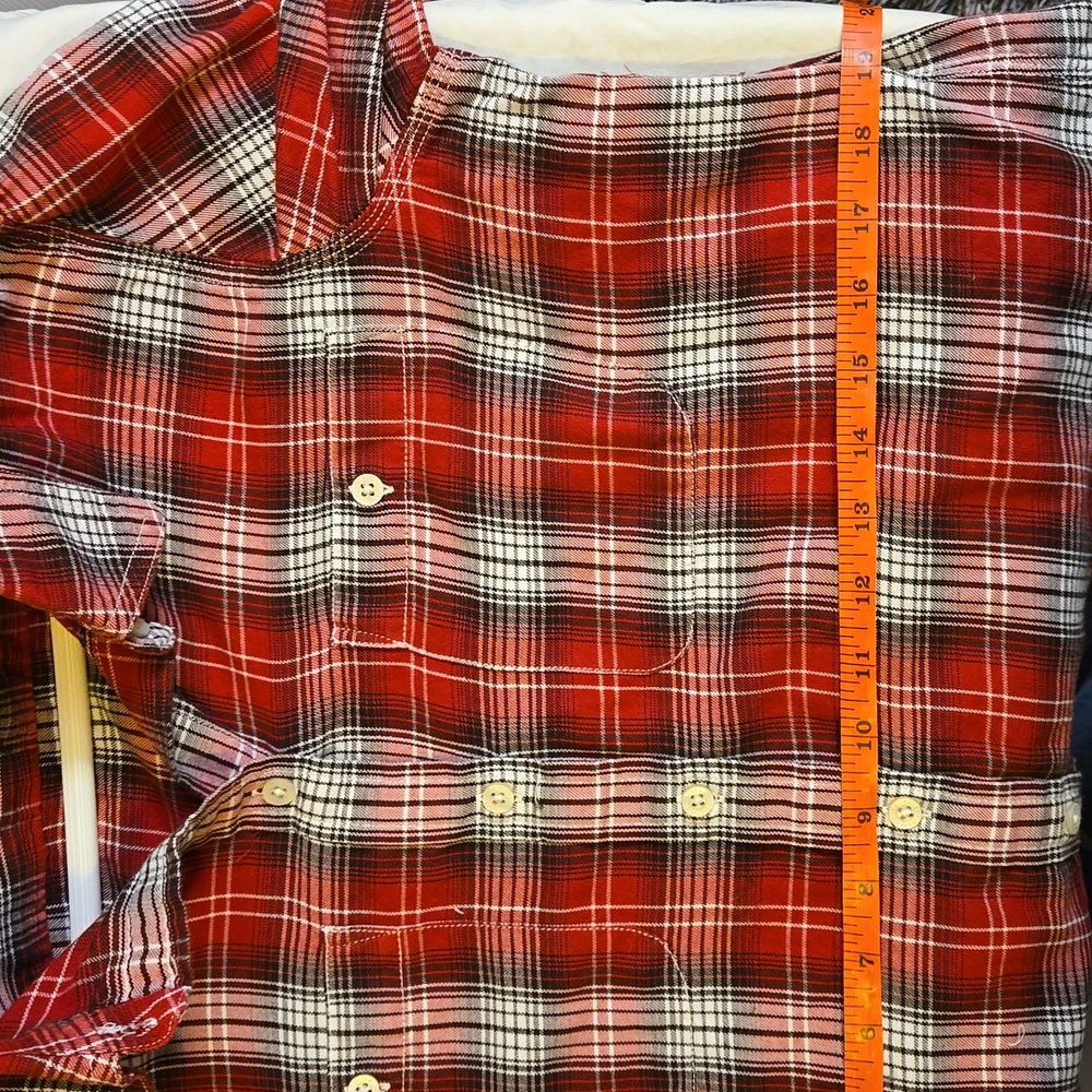 Lauren Jeans Co. Cotton Long Sleeve Plaid Shirt - Picture 5 of 5